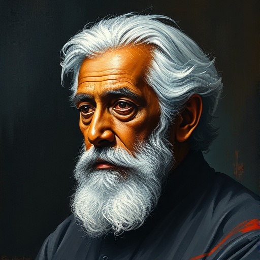 Portrait of Rabindranath Tagore